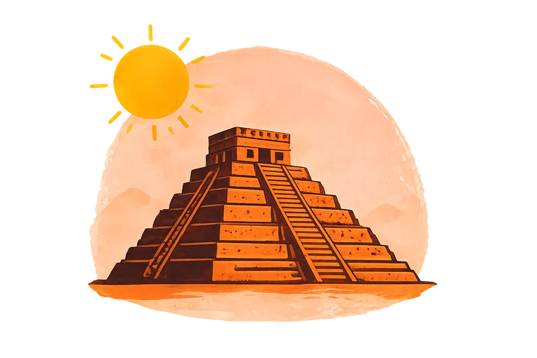 Pyramide maya d'Amérique centrale