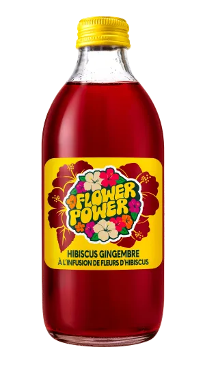 Bouteille Hibiscus Menthe 33 cl verre